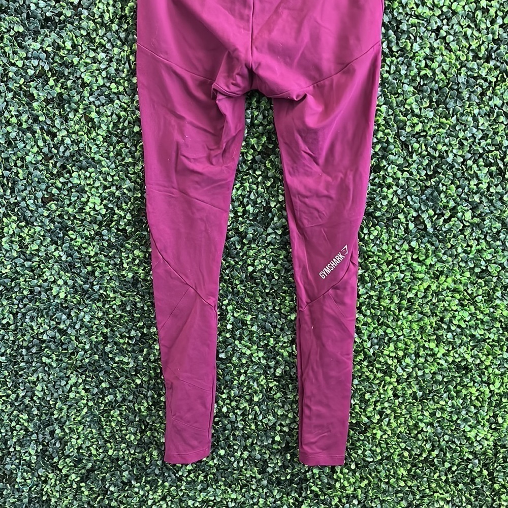 Gymshark Dry Sculpture High Rise Leggings in Plum - Picture 6 of 8